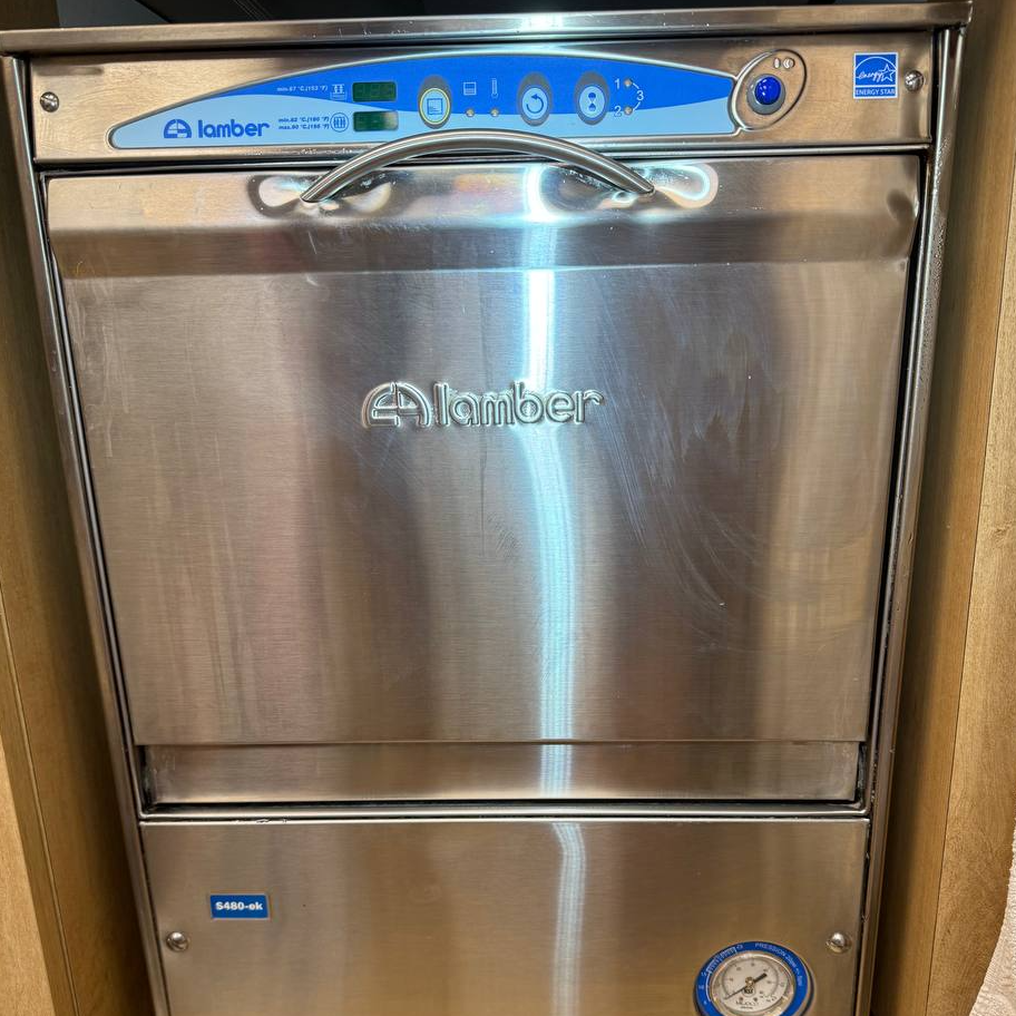 Lamber dishwasher during repair service in Hallandale Beach